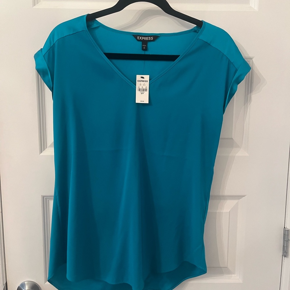 Express Women's Vibrant Blue Blouse
